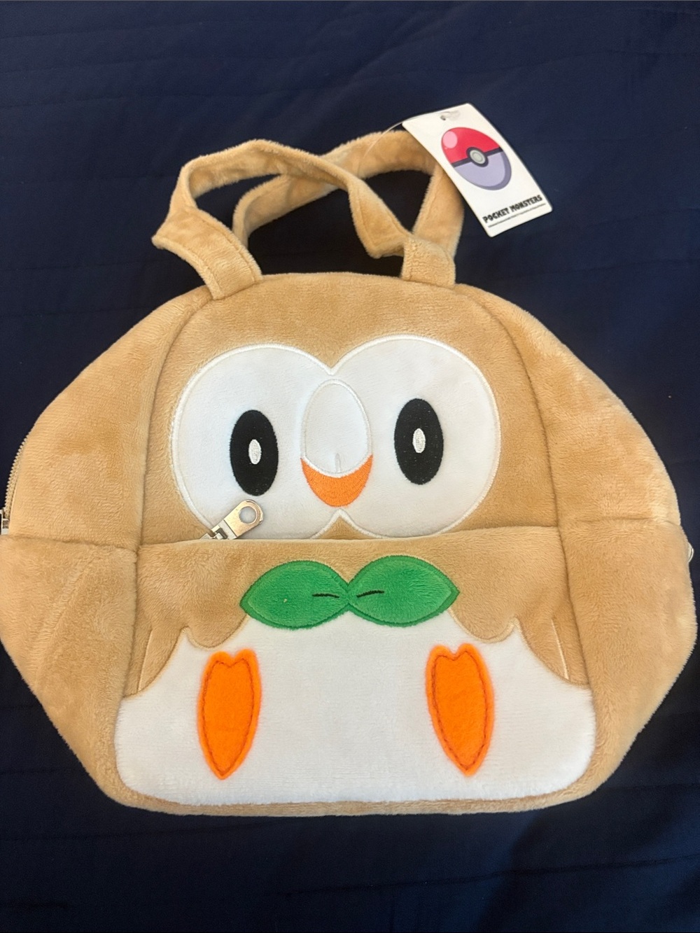 Pocket Monsters Mokuro Plush Characoro Bag Pokémon NWT